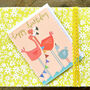 Happy Birthday Flamingo Mini Card, thumbnail 1 of 5