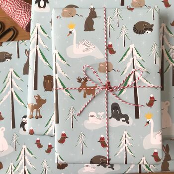 Forest Animals Christmas Wrapping Paper, 8 of 12