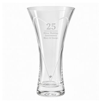 Personalised Big Number Diamond Effect Vase, 5 of 5