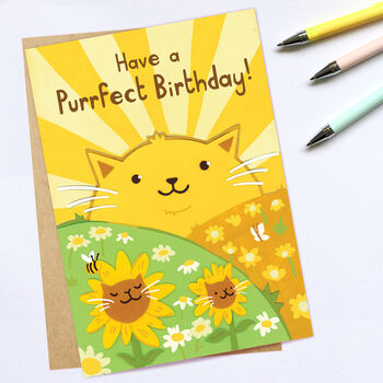 Cat Birthday Cards, Party Time Birthday Card, 2 of 2