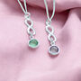 Sterling Silver Infinity Birthstone Pendant, thumbnail 1 of 8