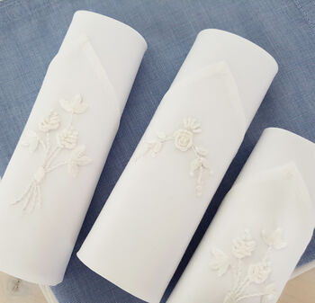 White Roses Woman's Handkerchiefs, 6 of 6