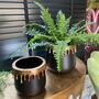 Gold Drip Plant Pots Set Of Two, thumbnail 2 of 2