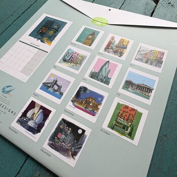 London Illustrated Locations 2026 Calendar, 2 of 12