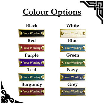 Brass Personalised Plaque | Perfect Custom Door Sign | Home Accessory Decor | Heavy Duty Outdoor Signage, 4 of 12