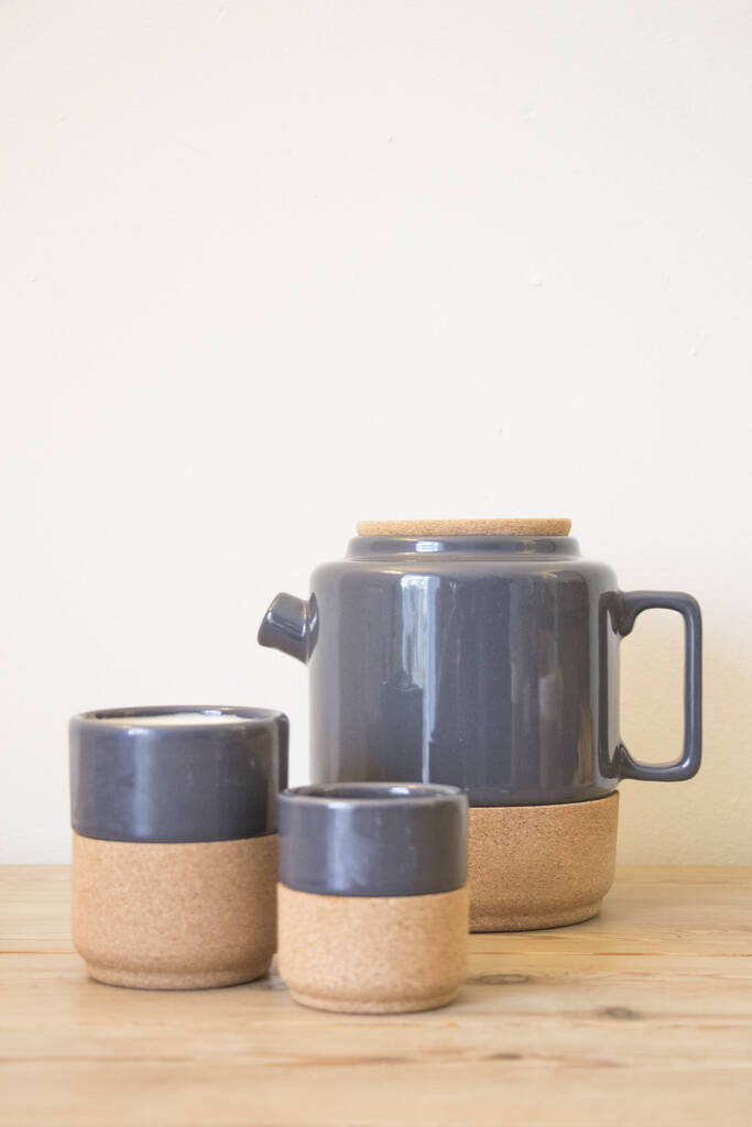 Eco Cork + Ceramic Teapot By Liga
