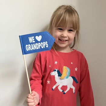 Personalised Daddy Felt Flag Gifts For Dad, 2 of 8