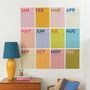 Undated A3 Wall Planner | 12 Pages | Colourburst, thumbnail 5 of 8