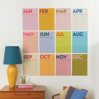 Undated A3 Wall Planner | 12 Pages | Colourburst, 5 of 8