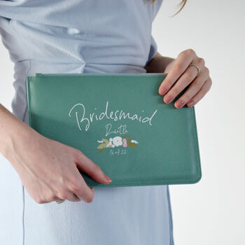 Personalised Bridesmaid Gift Clutch Bag, 3 of 4