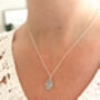 Sterling Silver Hamsa Hand Pendant Necklace, thumbnail 4 of 6