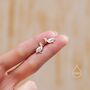 Pelican Bird Stud Earrings In Sterling Silver, thumbnail 3 of 12