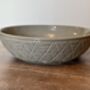 Grey Triangle Patterned Pasta/Serving Bowl, 22cm, thumbnail 2 of 2