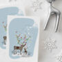 Set Of Three Reindeer Christmas Cards, thumbnail 1 of 3