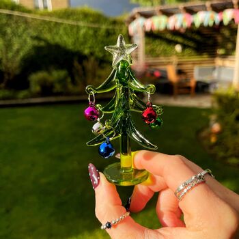 Handmade Glass Tree With Baubles, 3 of 5