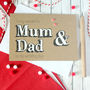 Personalised Parents Wedding Day Card, For Mum And Dad, thumbnail 2 of 7