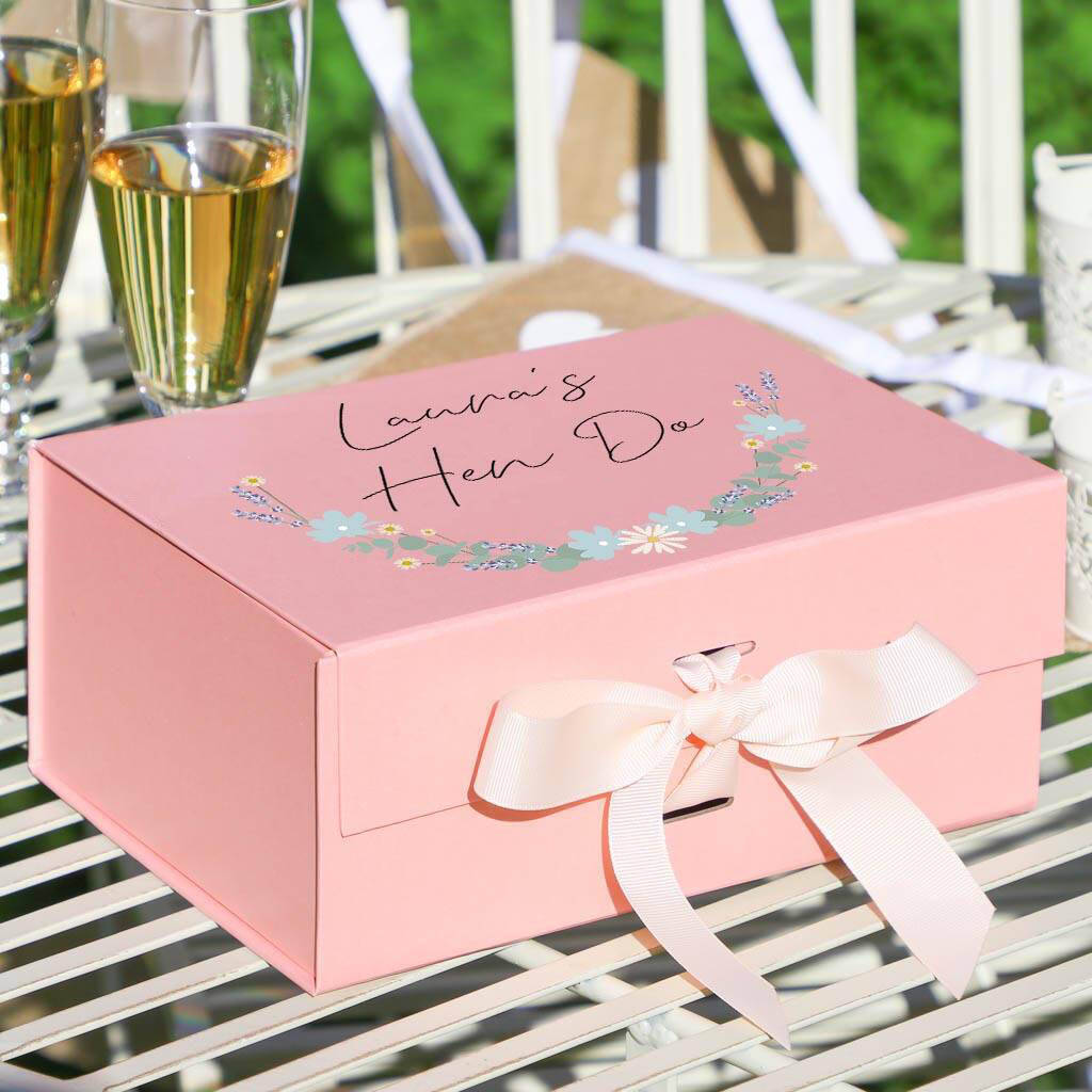 Luxury Personalised Hen Party Gift Box By Dibor