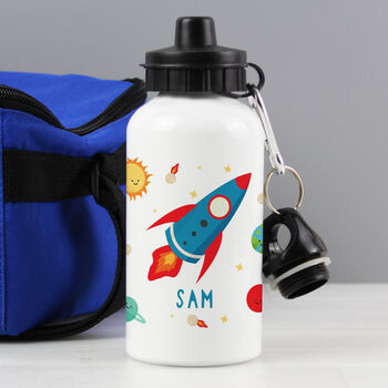 Personalised Kids Rocket Water Bottle, 2 of 4