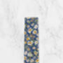 Wedding 100% Cotton Floral Print Tie In Blue And Yellow, thumbnail 4 of 9