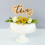Age Cake Topper With Floral Design, thumbnail 1 of 3