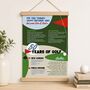 Personalised 50th Birthday Gift Print For Golfer, thumbnail 2 of 7