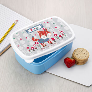 Personalised Playful Fox Lunch Box, 2 of 3