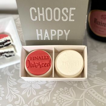 'Finally Divorced' Chocolate Covered Oreo Twin Gift, 4 of 12