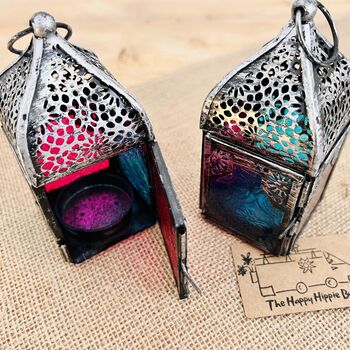 Sweet Mini Silver Moroccan Style Lantern, 7 of 9