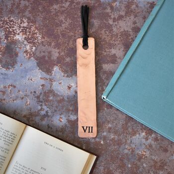 7th Anniversary Solid Copper Metal Bookmark, 2 of 12