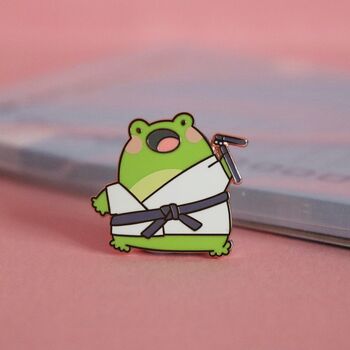 Karate Frog Enamel Pin, 4 of 5