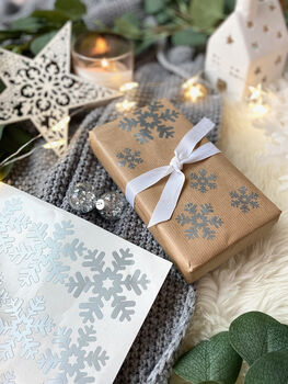 Snowflake Christmas Gift Stickers, 4 of 7