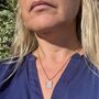 The Faceted Rectangle Blue Topaz Necklace Gold, thumbnail 6 of 8