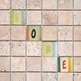 Ceramic Letters Wall Tiles Or Coasters Bright Coloured, thumbnail 1 of 9