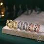 Sterling Silver Foil Textured Thick Hoop Earrings, thumbnail 3 of 10