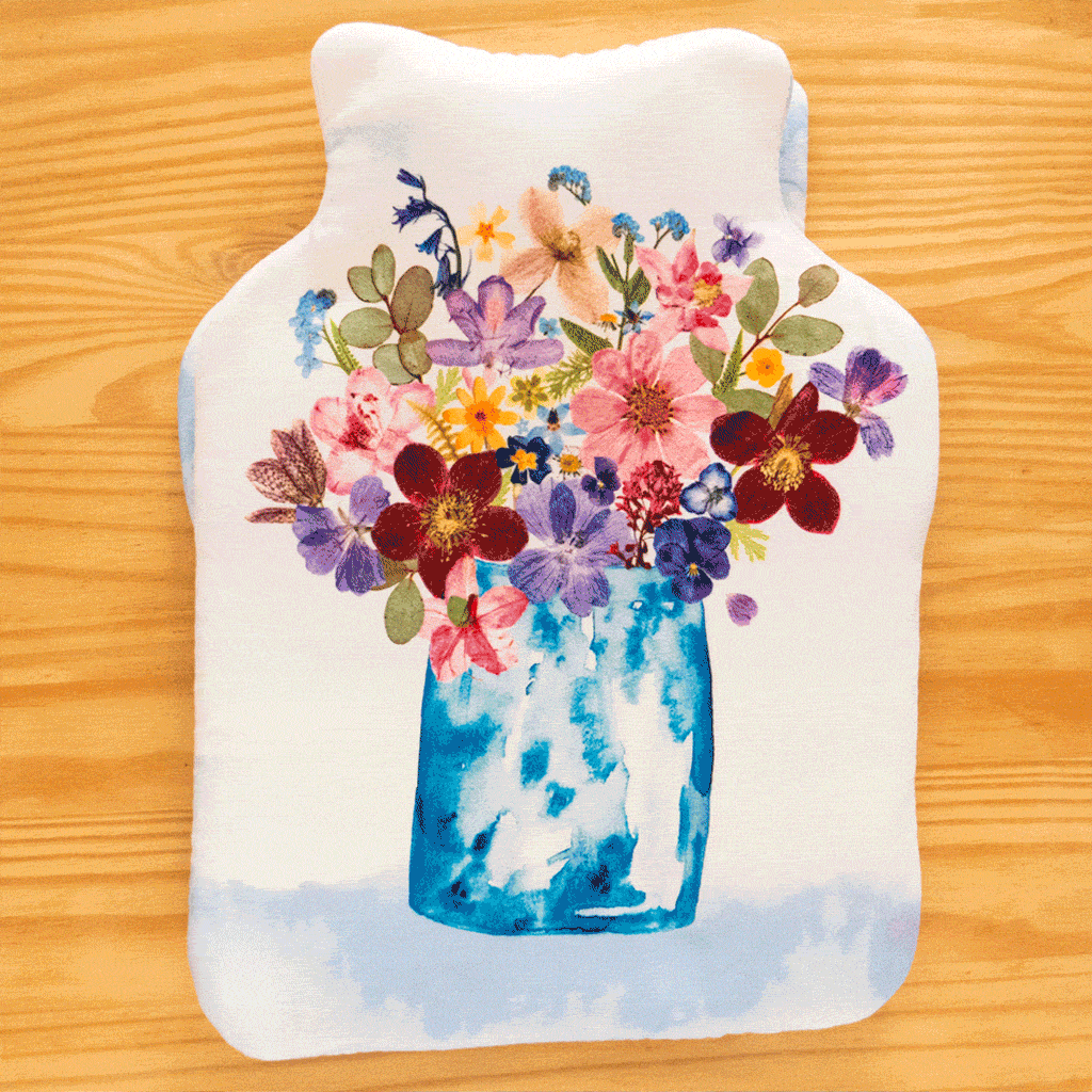 Personalised Initial Soft Hot Water Bottle Gift For Her, 2 of 9