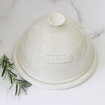 Hand Thrown Porcelain Butter Dish, 2 of 4