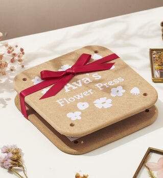 Personalised Flower Press And Mini Brass Frame Kit, 3 of 3