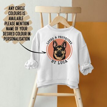 German Shepherd Kids Sweatshirt, 3 of 7