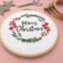 Merry Christmas Cross Stitch Kit, thumbnail 2 of 8