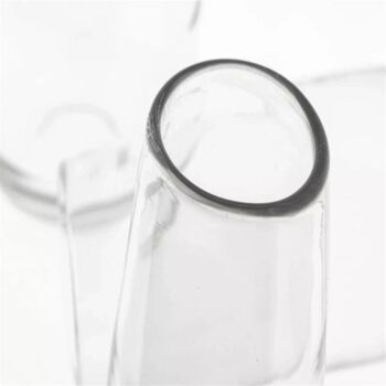 Vase Robert Clear Glass By Dut Z, 6 of 6