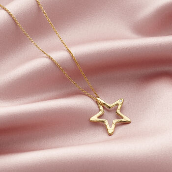 Personalised Open Star Birthstone Necklace, 4 of 9