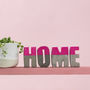 Bright Pink Home Concrete Letter Set, thumbnail 2 of 4