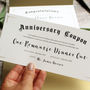 First Anniversary Paper Wife Certificate And Coupons, thumbnail 3 of 4