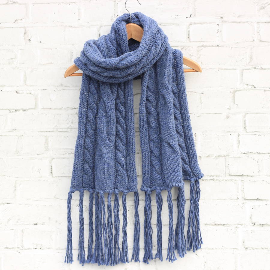 big knit winter scarf by molly & pearl