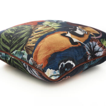 Parrot Soft Velvet 50cm X 50cm Cushion Including Pad, 3 of 3