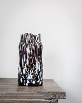 The Ezra Handcrafted Monochrome Recycled Glass Vases, 2 of 6