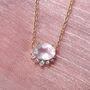 Rose Quartz Necklace In Rose Gold Vermeil And Silver, thumbnail 6 of 10