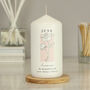 Personalised Birth Flower Pillar Candle, thumbnail 6 of 12