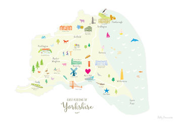 Personalised East Yorkshire Map: Add Favourite Places, 3 of 4