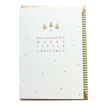 Pack Of Six Luxury Gold Foil Christmas Card, 2 of 2